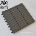 Wood plastic composite floor tiles WPC DIY outdoor solid tile interlock pavement interlocking co-extrusion anti slip floor tile